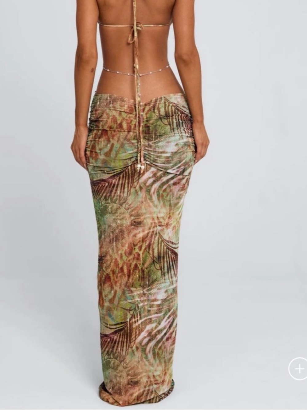 New Outcast Caterina Maxi Dress Iridescent Pearl Size Small - Picture 2 of 11